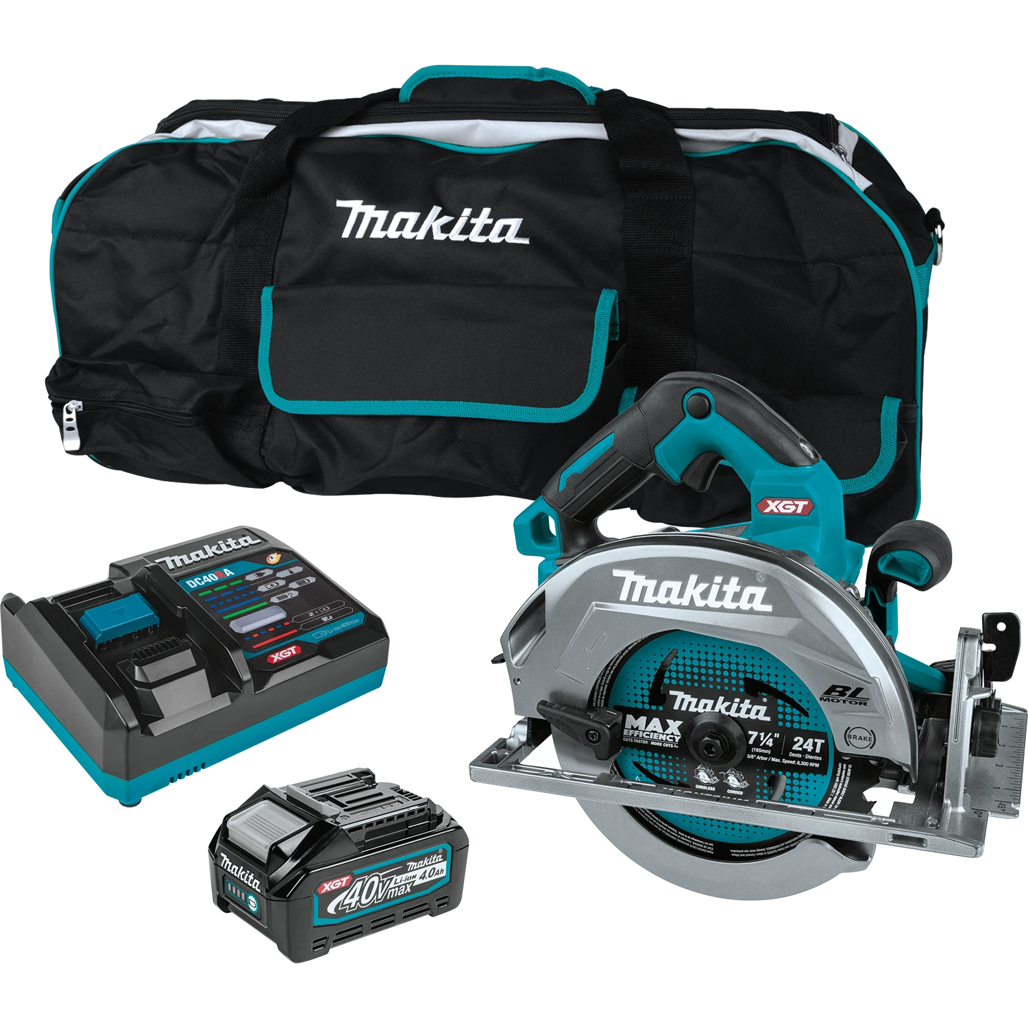 Makita GSH01M1 40V Max XGT Brushless Cordless 7-1/4" Circular Saw Kit 1 Makita GSH01M1 40V Max XGT Brushless Cordless 7-1/4" Circular Saw Kit