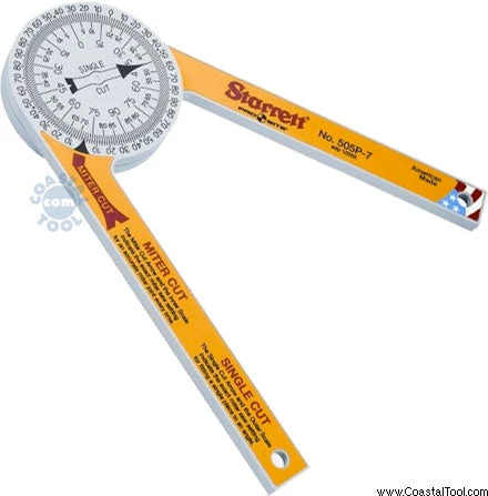 Starrett 505P-7 ProSite Miter Saw Protractor 1 Starrett 505P-7 ProSite Miter Saw Protractor