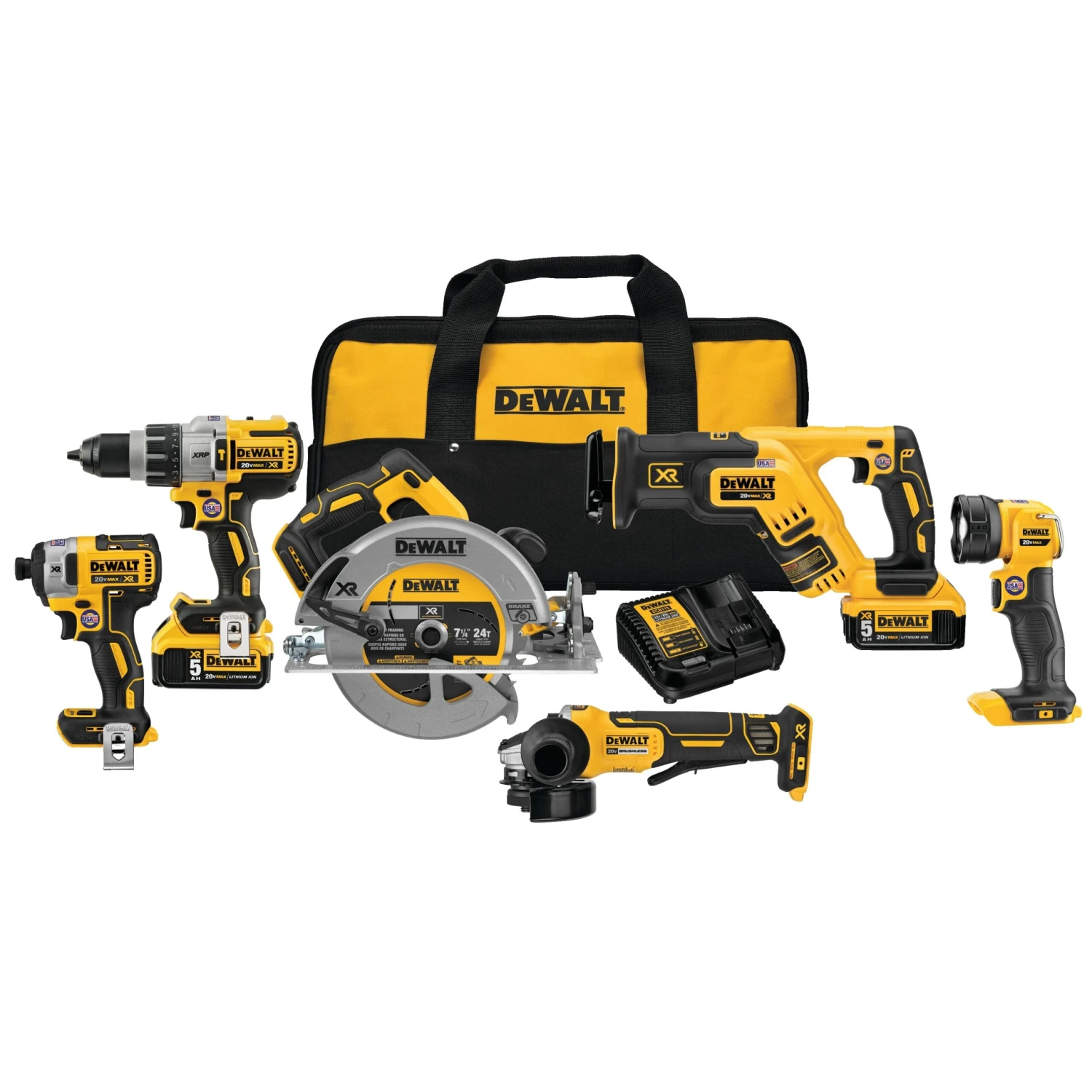 DeWalt DCK695P2 20V Max 6-Tool Cordless Combo Kit 1 DeWalt DCK695P2 20V Max 6-Tool Cordless Combo Kit