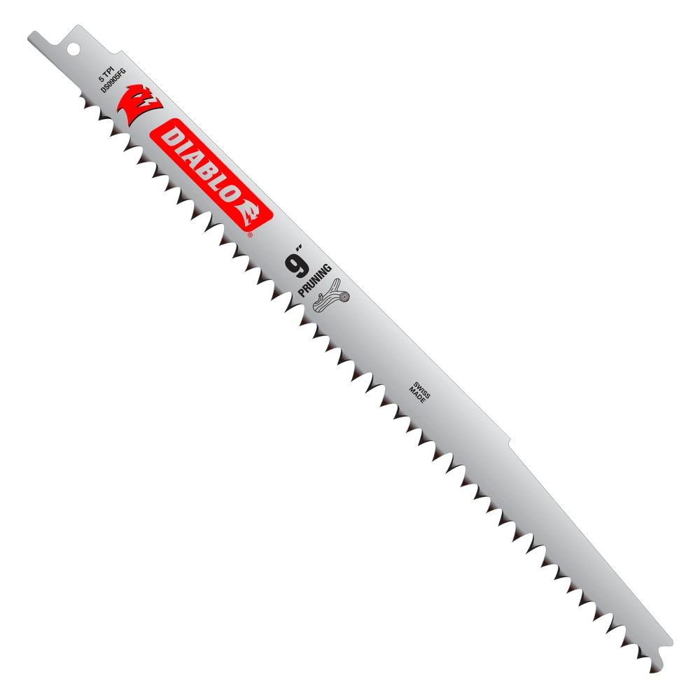 Diablo 9" Fleam Ground Reciprocating Saw Blades For Clean Wood & Pruning 1 Diablo 9" Fleam Ground Reciprocating Saw Blades For Clean Wood & Pruning