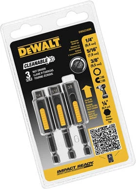 DeWalt DWA2240IR 3 Peice Cleanable Nut Setter Kit 1 DeWalt DWA2240IR 3 Peice Cleanable Nut Setter Kit