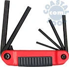 Eklind 25911 Ergo-Fold 9 Key Fractional Hex-End Set