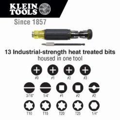 Klein 32303 14-in-1 Multi-Bit Adjustable Length Screwdriver -Famous Tool Store image 8b174737 b9a4 4e63 af3f 775d607132bd