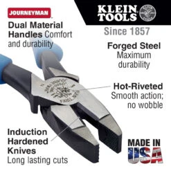 Klein J2000-9NE 9" Lineman's Pliers With Journeyman Handle -Famous Tool Store image 936d4be1 6243 4b80 9394 021ca3cc9cb7