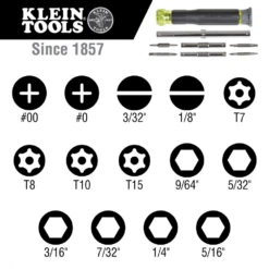 Klein 32314 14-in-1 Precision Screwdriver/ Nut Driver -Famous Tool Store image 95f5bc25 63d2 467a 9e4e 40cedbd2ff12