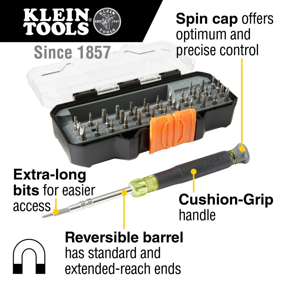 Klein 32717 All-in-1 Multi-Bit Precision Screwdriver Set 4 Klein 32717 All-in-1 Multi-Bit Precision Screwdriver Set - Image 4