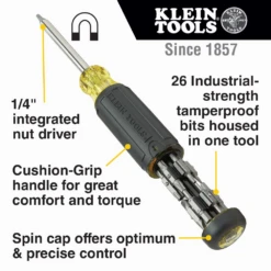 Klein 32307 27-in-1 Multi-Bit Tamperproof Screwdriver -Famous Tool Store image b108e52c 67f2 4a14 853f cf2c2d58c374