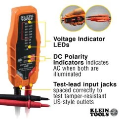 Klein ET60 Electronic AC/DC Voltage Tester -Famous Tool Store image b4cd38b0 4cec 4780 ba78 1e82dd426d6c