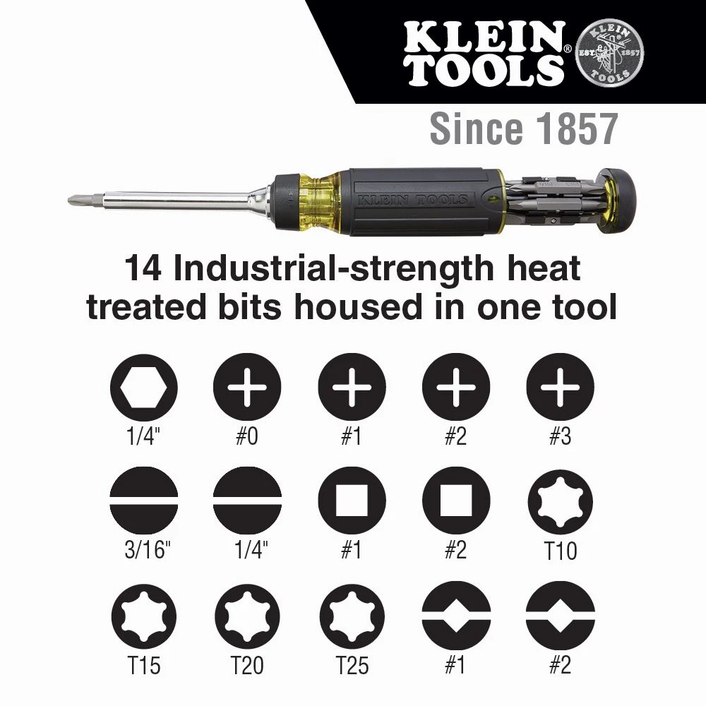 Klein 32305 15-in-1 Multi-Bit Ratcheting Screwdriver 3 Klein 32305 15-in-1 Multi-Bit Ratcheting Screwdriver - Image 3