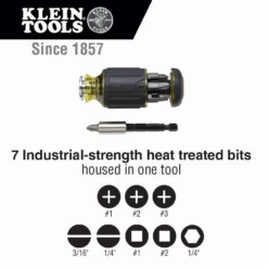 Klein 32308 8-in-1 Multi-Bit Adjustable Length Stubby Screwdriver -Famous Tool Store image dcd462b3 af7c 4964 8b5f 573f33389665