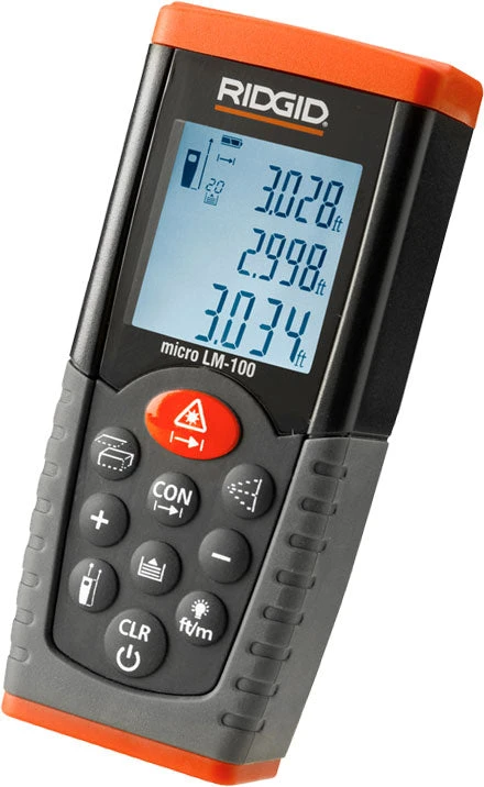 Ridgid 36158 Micro LM-100 Laser Distance Finder 1 Ridgid 36158 Micro LM-100 Laser Distance Finder